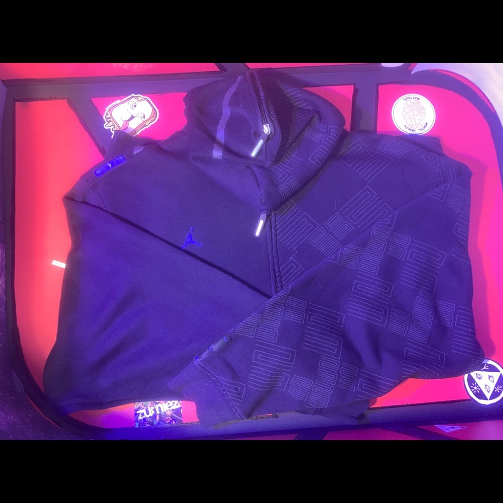 Jordan hoodie double zip up